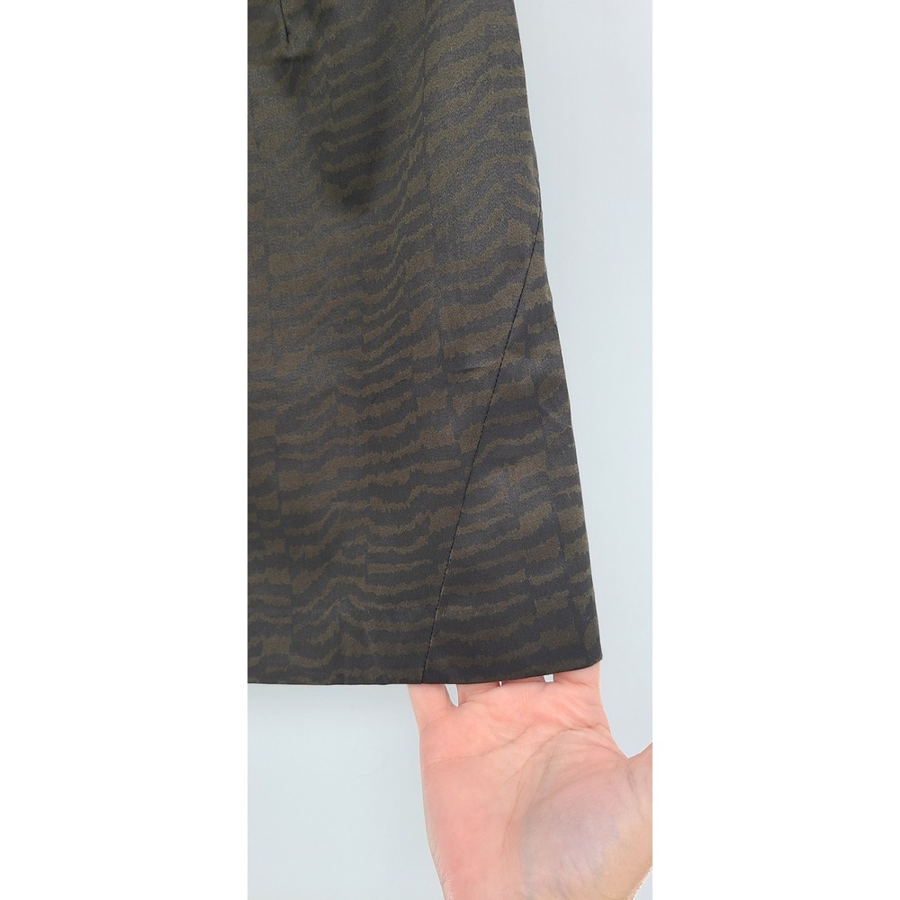GAP Womens Skirt Mini Brown Zebra Print Stretch Career Casual Size 0 New NWT - Picture 6 of 8